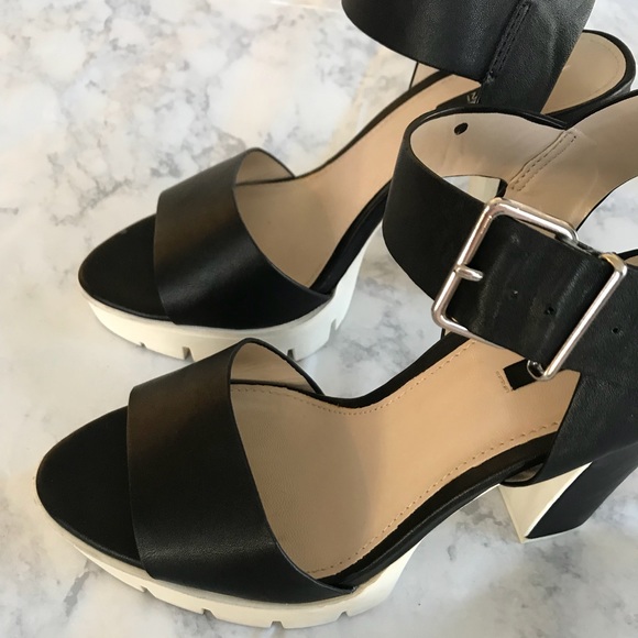 Forever 21 Shoes - Black and White Chunky Heel Platforms!